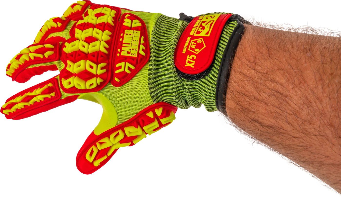 GX7518 glove reaching into frame