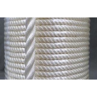 Alkali Color: Black Towing White Dock Line Chemical and Weather Resistant Amarine-made 5/8 inch 20 feet 3 Strand Twisted Nylon Rope Dockline Multipurpose Utility Line Crafts 