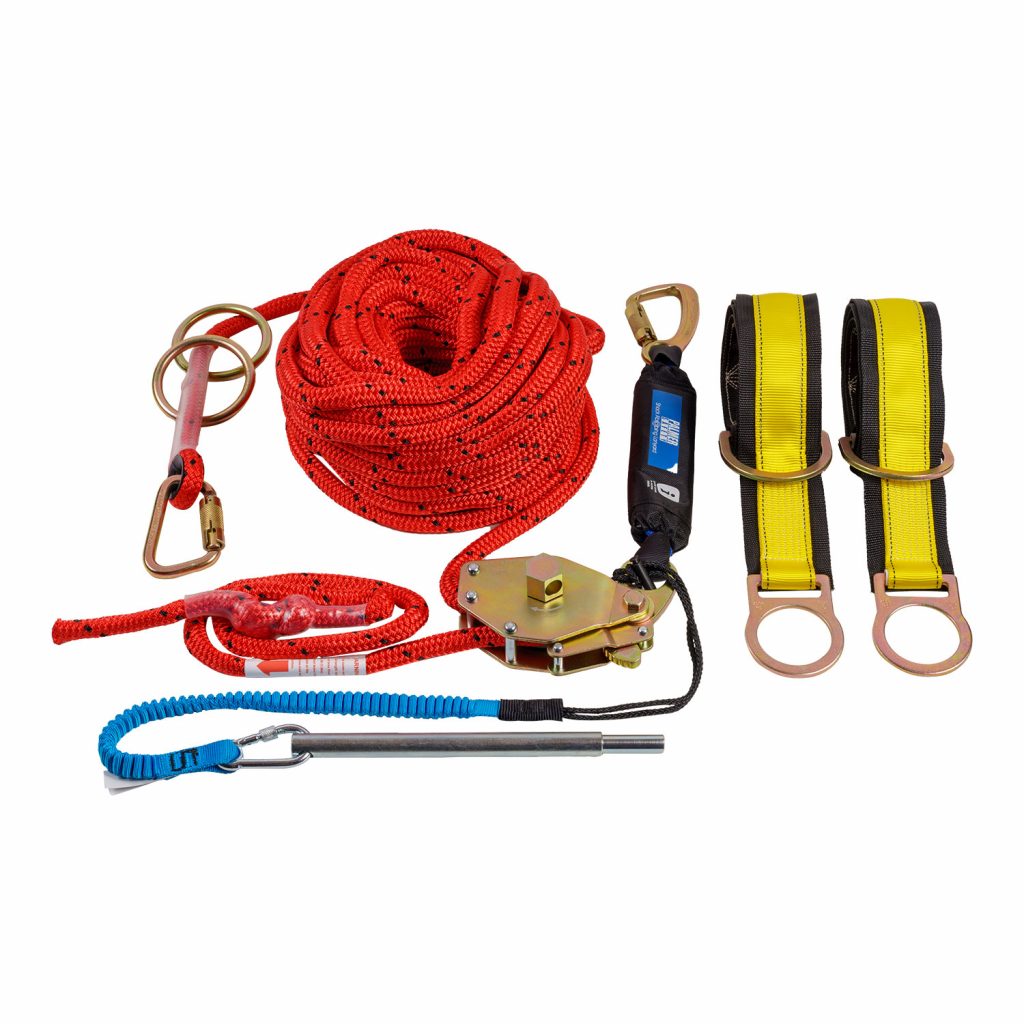 100 ft. Rope Horizontal Lifeline System – 2 Person – Palmer Safety