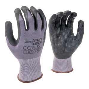 Palmer X-64 Gray Knit Writst Red Palm The Palmer Safety X64 Glove with Velcro Strap Delivers an Ansi Cut Level A6 and an Ansi Puncture Level 4. 