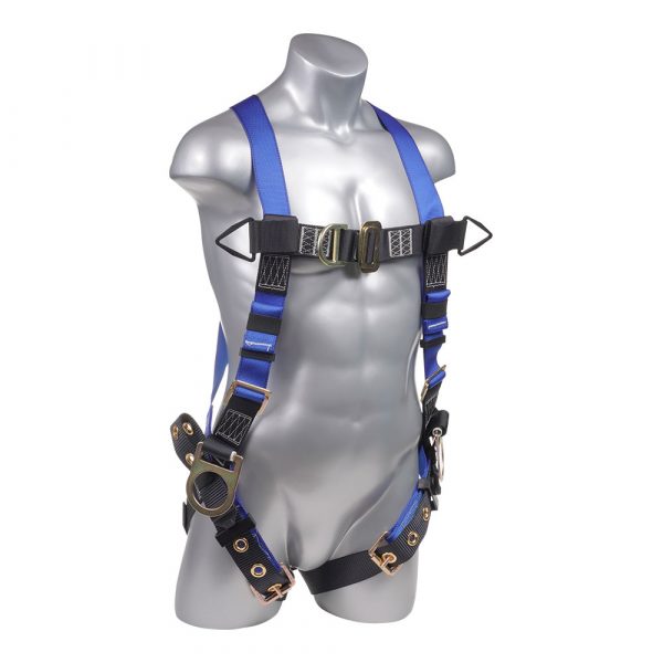 Harness 5pt., Back, Front and Side D-Rings, Grommet Legs, Blue Color ...