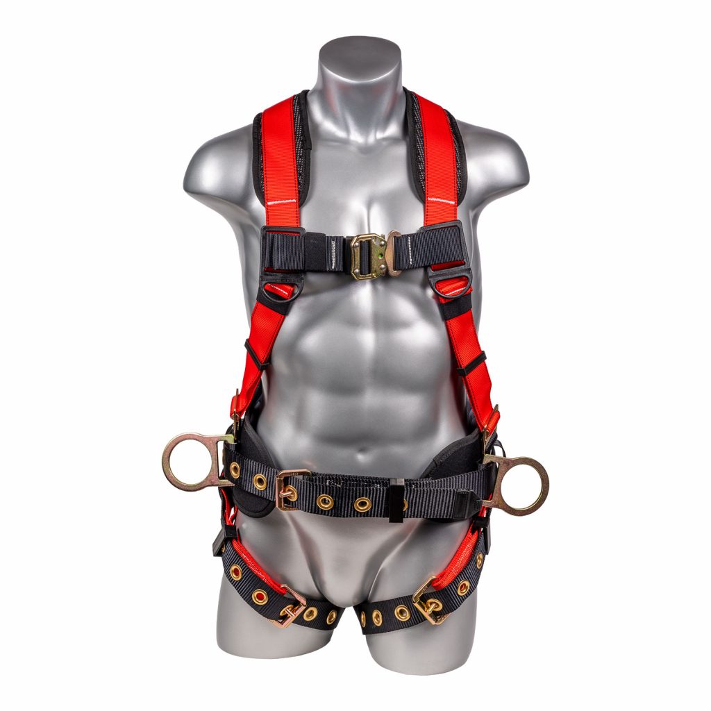 Guardian Series 3 Full-Body Harness With Quick Connect Chest, Tongue Buckle  Legs, and Back/Side D-Rings