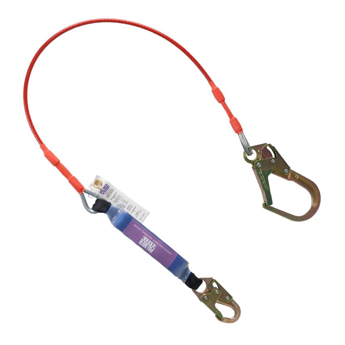 6 ft. Leading Edge Single Leg Cable Lanyard with Rebar Hook Palmer Safety