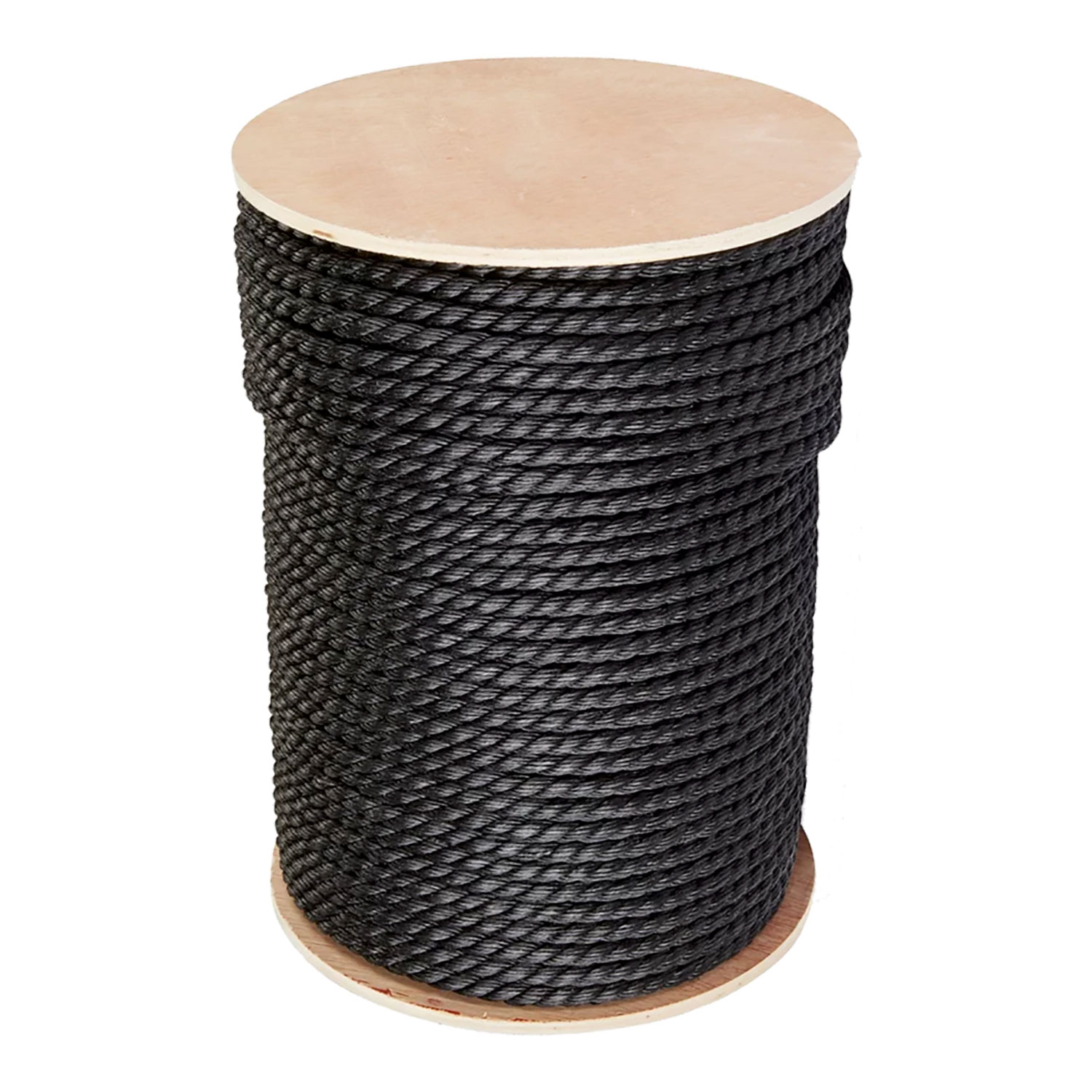 GWP 6.5mm Black Polypropylene Danline Rope (3-Strand)