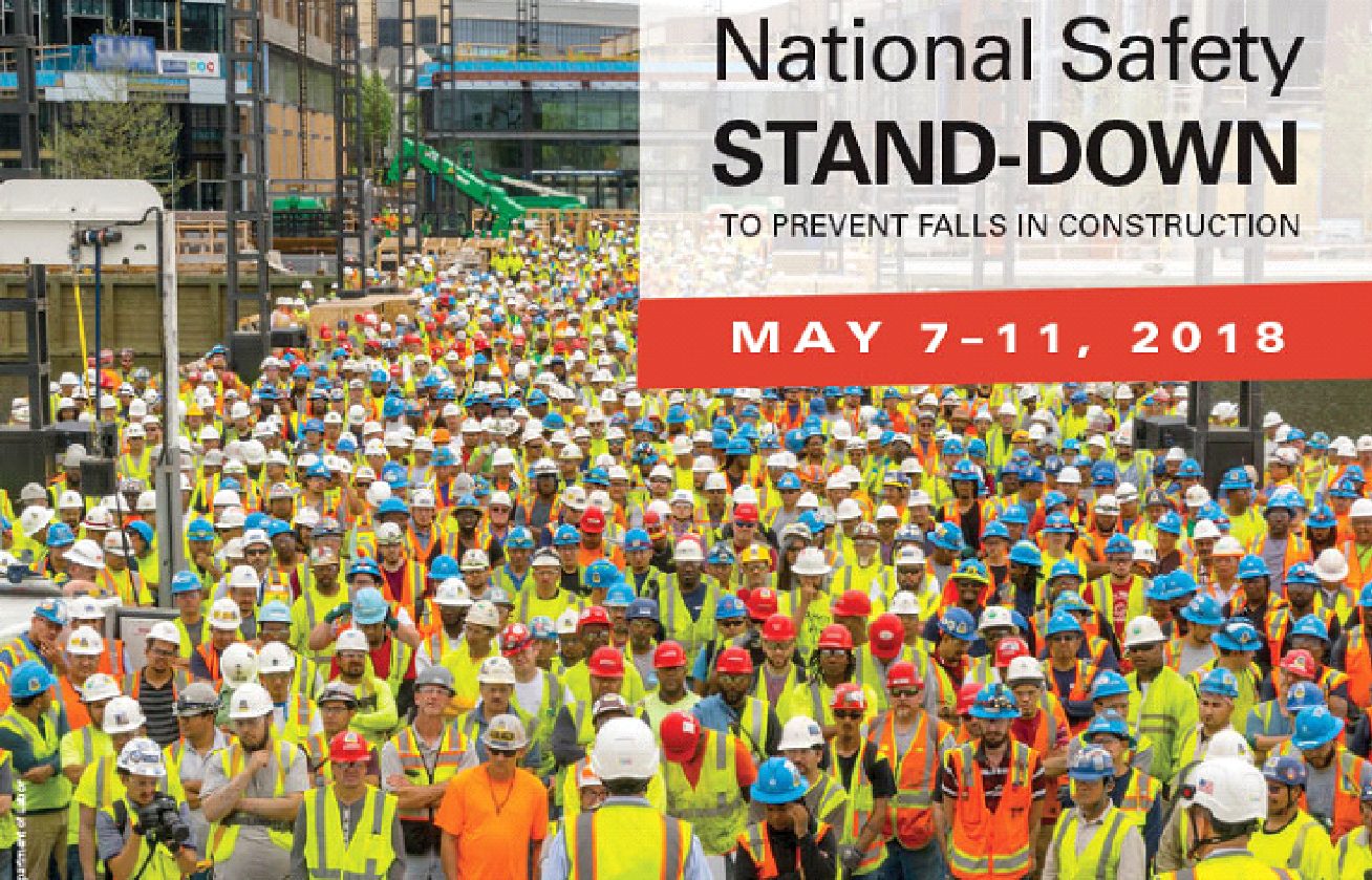 Fifth Annual National Safety Stand-Down to Prevent Falls in Construction